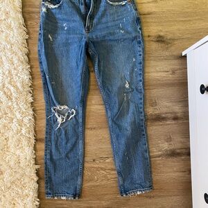 Abercrombie & Fitch High Rise Blue Jeans